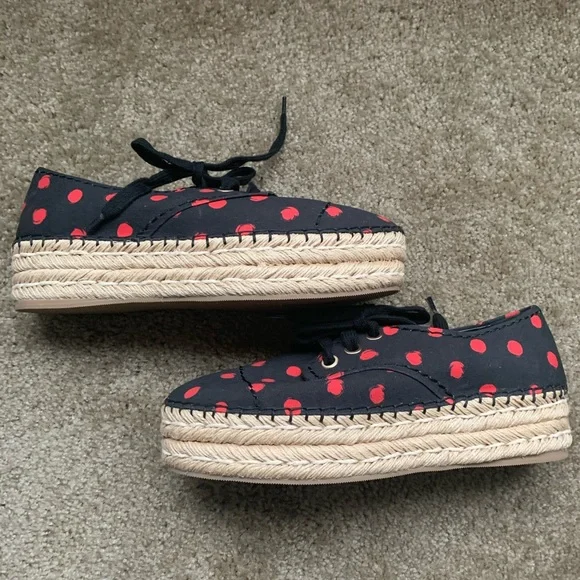 $250 NEW Alice + Olivia Rory Platform Polka Dot Sneakers Size 10